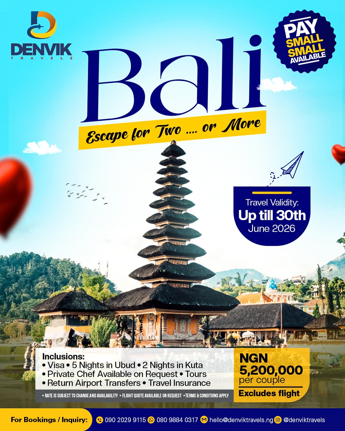 Bali Escape (For Two)